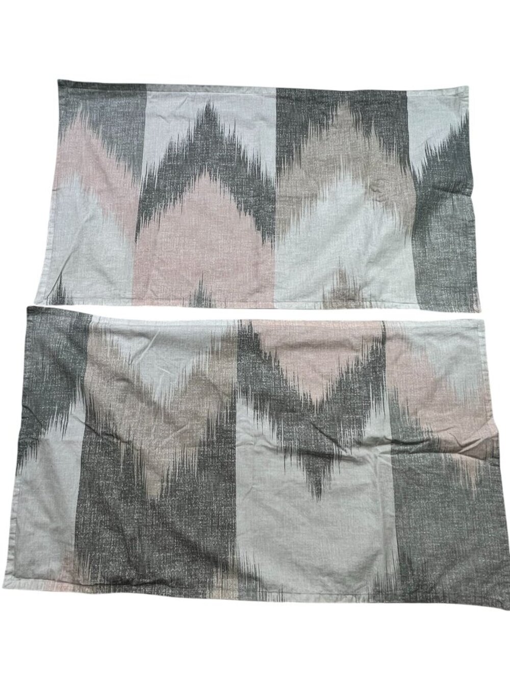 Ink+Ivy 100% Cotton Chevron Alpine Lightweight Standard Pillow Shams Set of 2